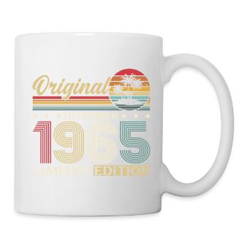 60. Geburtstag Original Dezember Jahrgang 1965 - Tasse - Weiß - Rechts