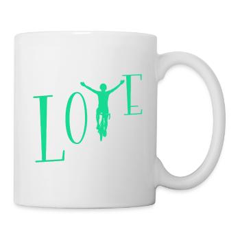 Liebe Radfahren - Tasse - Weiß - Rechts
