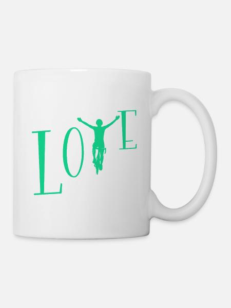 Love cycling - Mug - white