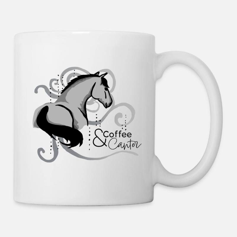 Horse Coffee & Canter - Mug blanc - blanc