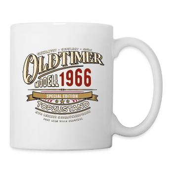 Oldtimer Modell 1966 | Geburtstag Geschenk - Tasse - Weiß - Rechts