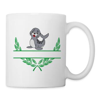 Siegel mit Namensraum - Tasse - Weiß - Rechts
