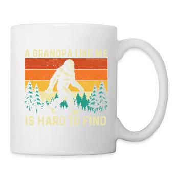 Un grand-père comme moi est difficile à trouver drôle. Bigfoot - Mug blanc - blanc - Droite