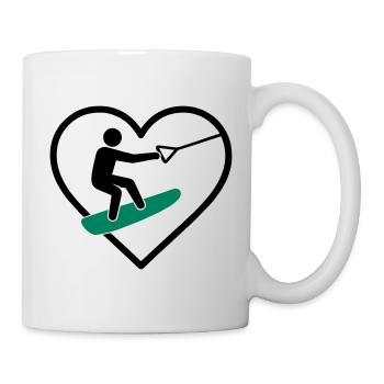 Heart Wakeboard – Water Passion - Mug - white - Right