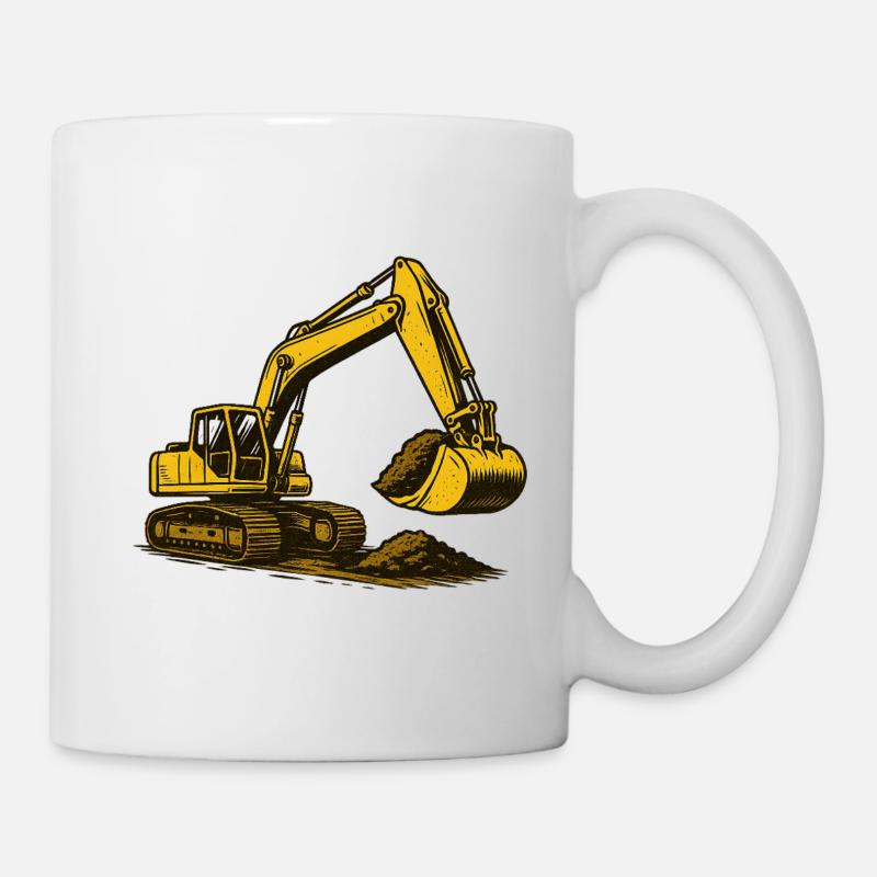 Pelle dans la poussière - Mug blanc - blanc