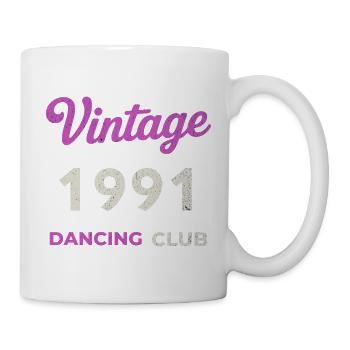 Vintage 1991 – Dancing Club Retro Birth Year - Mug - white - Right