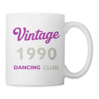 Vintage 1990 – Dancing Club Retro Birth Year - Mug - white - Right