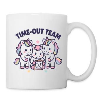Unicorn Handball Team, Time Out, Kids - Mug - white - Right