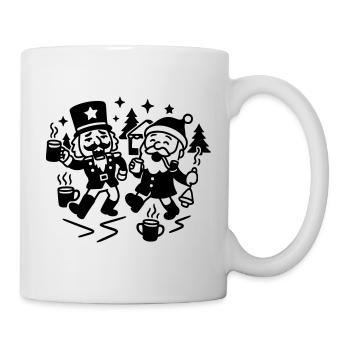 Weihnachtsmarkt Weihnachtsfeier - Tasse - Weiß - Rechts