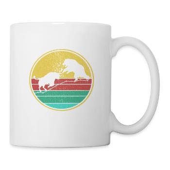 Bull vs Bear Retro - Mug - white - Right