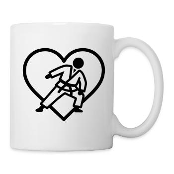 Judo Heart – Leidenschaft für Kampfkünste - Tasse - Weiß - Rechts