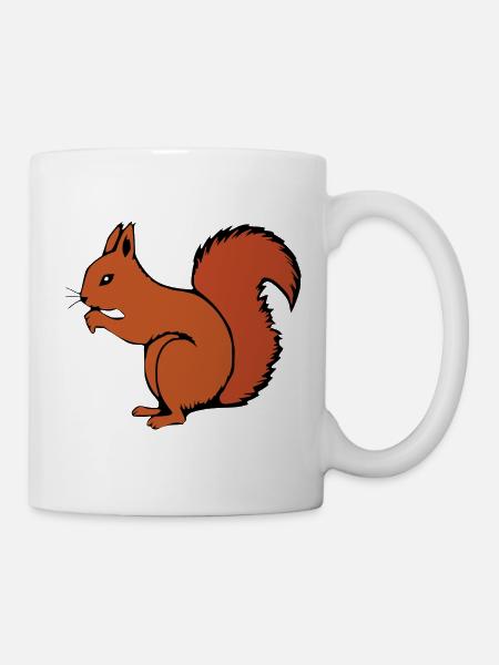 Eichhörnchen Geschenk Weihnachten - Tasse - Weiß