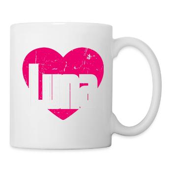 I Love Luna Pink Heart I Love Luna - Mug - white - Right