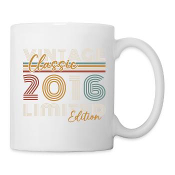 2016 Vintage Rétro Cadeau d’anniversaire - Mug blanc - blanc - Droite