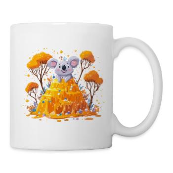 Koala auf Honigfels im Herbst - Tasse - Weiß - Rechts
