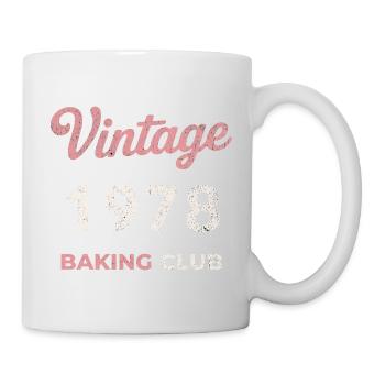 Vintage 1978 – Baking Club Retro Birth Year - Mug - white - Right