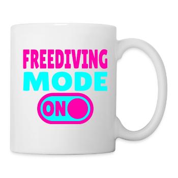 Freediving Mode ON - Diver - Mug - white - Right