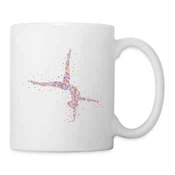 Gymnastique Battements de cœur Gymnastique Acrobatie sur les mains - Mug blanc - blanc - Droite