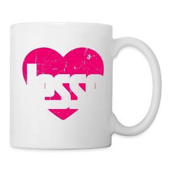 I Love Jesse Pinkes Herz Ich liebe Jesse - Tasse - Weiß - Rechts