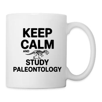 Bleib ruhig und erforsche Paläontologie - Tasse - Weiß - Rechts