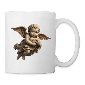 CUPID CHERUB #1 - peace & love - Mug blanc - blanc - Droite