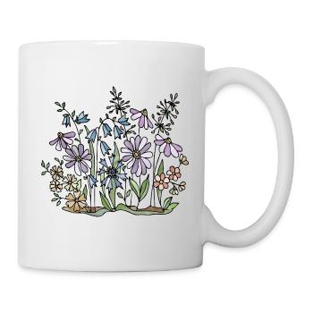 Fleur - Mug blanc - blanc - Droite