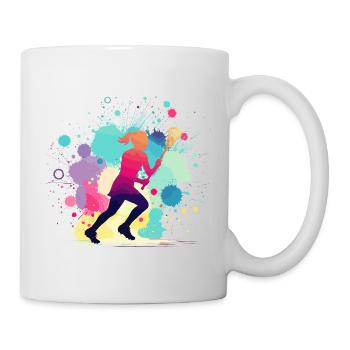 Lacrosse, Joueuse de crosse Femme, Graphique Lacrosse - Mug blanc - blanc - Droite