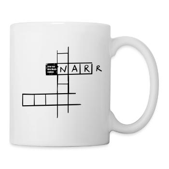 Irrer mit 3 Buchstaben - Tasse - Weiß - Rechts