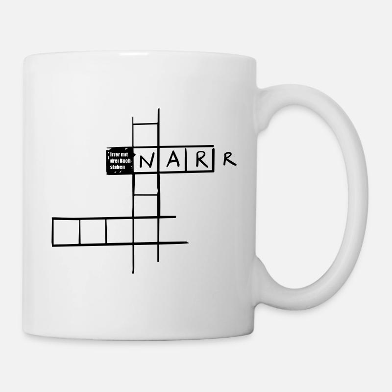 Lunatique avec 3 lettres - Mug blanc - blanc