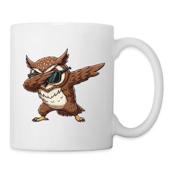 Cool Cartoon Owl Dabbing Tawny Owl Dab - Mug - white - Right