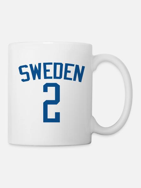 Schweden 5 – Sportdesign - Tasse - Weiß
