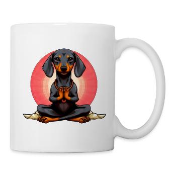 Yogi Dackel - Tasse - Weiß - Rechts