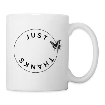 Juste merci - Cercle avec le papillon - Mug blanc - blanc - Droite