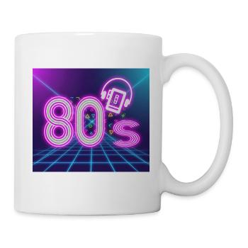 années 80 - Mug blanc - blanc - Droite