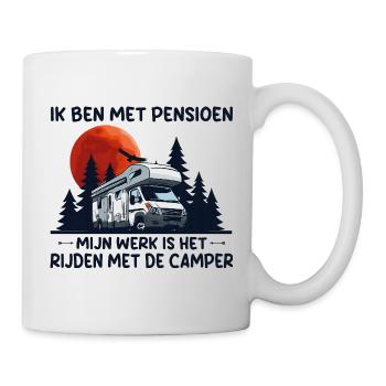 I am a retired camper. - Mug - white - Right