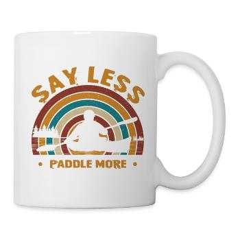 Kayakiste offre des tenues de kayak pour les sports nautiques - Mug blanc - blanc - Droite