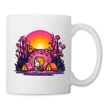 Rabbit Sunset Camp - Mug - white - Right