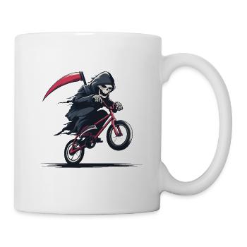 Grim Reaper Bike Action - Tasse - Weiß - Rechts