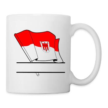 Espace de noms du drapeau du Vorarlberg - Mug blanc - blanc - Droite