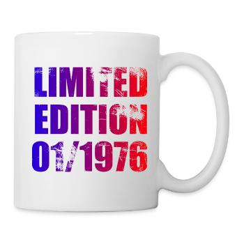 50th Birthday Limited Edition 01/1976 - Mug - white - Right