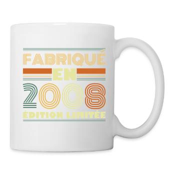 Vintage 2008 18 Year Old Birthday Gift - Mug - white - Right