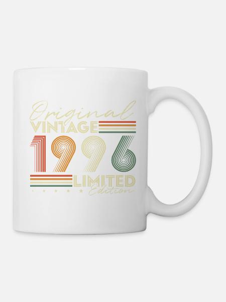 Original 1996 Jahrgang Vintage Geburtstag Retro - Tasse - Weiß