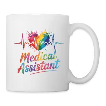 Rainbow Medical Assistant Heart - Mug - white - Right