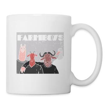 Farmboys - für Farmer, Bauern und Tierfans - Tasse - Weiß - Rechts