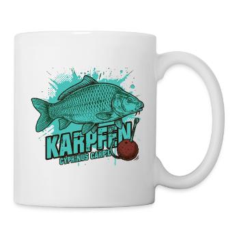 Karpfen – Der König des Sees - Tasse - Weiß - Rechts