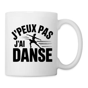 Ich kann nicht, ich habe Tanz - Tasse - Weiß - Rechts