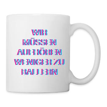 Hardtekk Tekk - Tasse - Weiß - Rechts