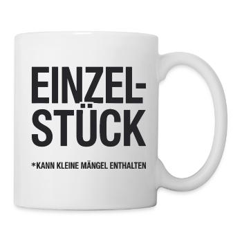 Une pièce unique peut contenir de petits défauts Plus drôle - Mug blanc - blanc - Droite