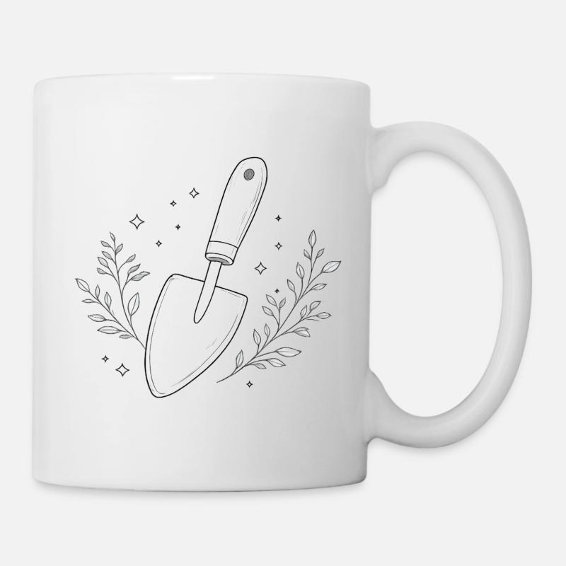 Garden Shovel Line Study - Mug - white