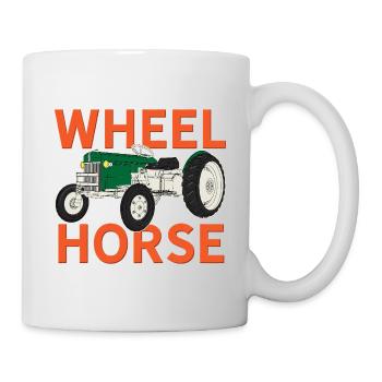Vintage Wheel Horse Garden Tractor Graphic - Tasse - Weiß - Rechts